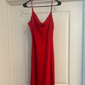 Silk midi dress. Worn once in perfect condition